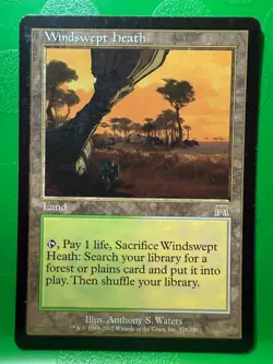 MTG Magic the Gathering - Windswept heath - Onslaught - Image 1