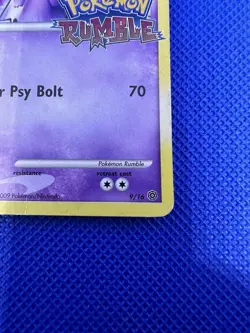 2009 Pokemon TCG #9/16 Pokemon Rumble Stamp Mewtwo Played Condition - Image 4