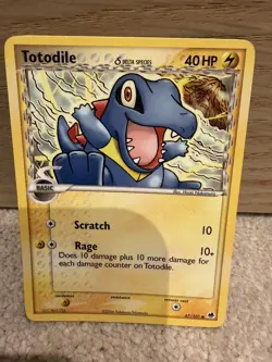 Pokemon TCG Totodile EX Dragon Frontiers 67/101 Regular Common Non Holo - LP - Image 1