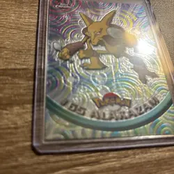 1999 Topps Pokemon TV Series 1 Alakazam #65 Rainbow Foil Black Logo - NM/LP - Image 3