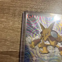 1999 Topps Pokemon TV Series 1 Alakazam #65 Rainbow Foil Black Logo - NM/LP - Image 5