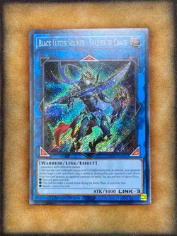 Yugioh Black Luster Soldier - Soldier of Chaos BLC1-EN002 Secret Rare NM - Image 1