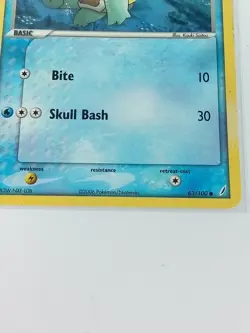 Squirtle 63/100 Crystal Guardians Pokemon Card 2006 - Image 3