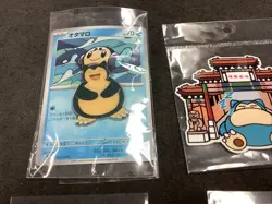 Pokemon TCG Official Snorlax Collector's Pin Badge. Bonus Sticker & Cards🔥💰📈 - Image 2