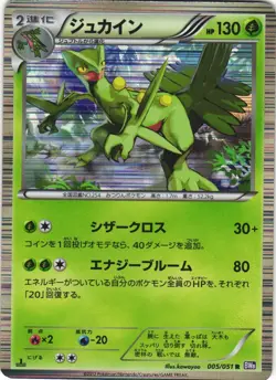 Sceptile 005/051 Spiral Force BW8 Holo Rare Japanese Pokemon Card NM - Image 1