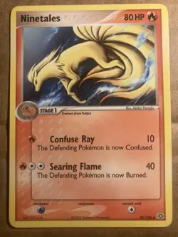 Ninetales Pokemon Card Emerald 38/106 LP - Image 1