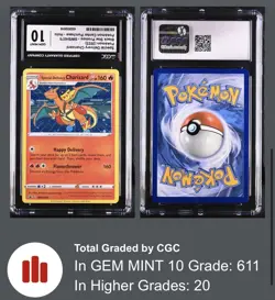 CGC 10 GEM MINT Special Delivery Charizard SWSH075 HOLO PROMO Pokemon Card Error - Image 3