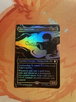Fire Lord Zuko (Borderless) Avatar: The Last Airbender. ( Near mint Foil 💥🔥🍷) - Image 2