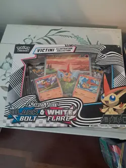 Pokemon Victini Illustration Collection Box Black Bolt White Flare, Sealed TCG - Image 1