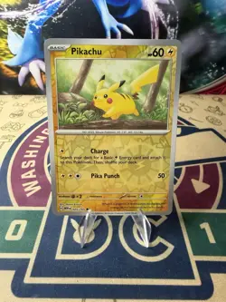 Pokemon Pikachu Reverse Holo 25/165 Pokemon Scarlet & Violet 151 - Image 1
