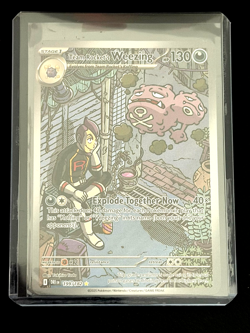 Pokemon TCG Destined Rivals TEAM ROCKET'S WEEZING 199/182 Illustration Rare IR - Image 3