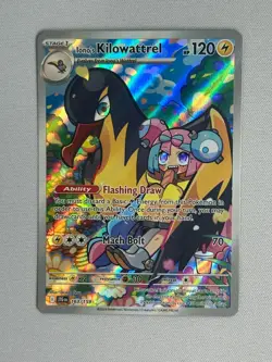 Pokemon TCG Pokemon Journey Together Iono's Kilowattrel Holo 163/159 NM/LP - Image 1
