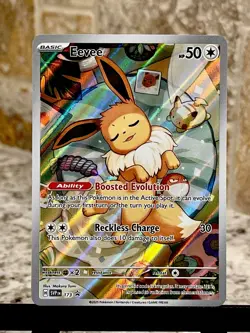 Pokemon TCG ~ Eevee FA Holo [SV: Prismatic Evolutions Black Star Promo 173] NIM - Image 3