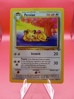 1999 Pokemon Jungle Persian #42 Extremely LP - Image 1