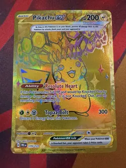 Pikachu Ex 179/131 Sv: Pokemon Scarlet & Violet Prismatic Evolutions Holo - Image 1