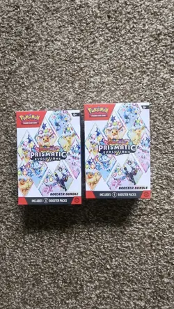 2 Pokemon TCG S&V Prismatic Evolutions Booster Bundle - SEALED - Image 1
