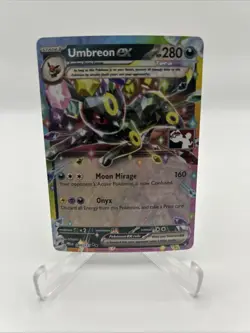 060/131 Umbreon ex Pokemon TCG Prize Pack Series 7 Play Stamped Prismatic - Image 1