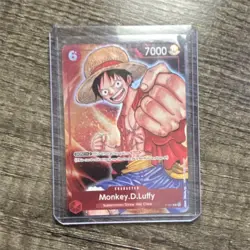 One Piece Monkey.D.Luffy P-001 7000 Promotion Cards Promo Foil Character Namco - Image 1