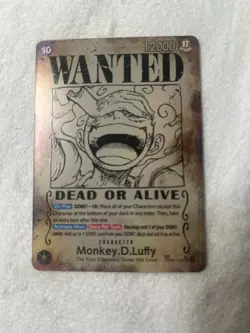 One Piece CCG Monkey D. Luffy OP05-119 Foil Character Card Bandai - Image 1