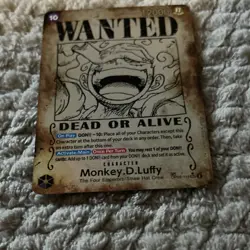 One Piece CCG Monkey D. Luffy OP05-119 Foil Character Card Bandai - Image 4