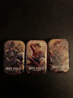 One Piece Tin Pack Set Vol 2 TS-02 - Set of 3 (New & Sealed) - Image 1