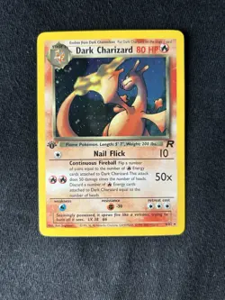 Dark Charizard - 4/82 - Pokemon Team Rocket 1st Edition Holo Rare Card WOTC LP - Image 1