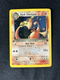 Dark Charizard - 4/82 - Pokemon Team Rocket 1st Edition Holo Rare Card WOTC LP - Image 2