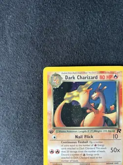 Dark Charizard - 4/82 - Pokemon Team Rocket 1st Edition Holo Rare Card WOTC LP - Image 3