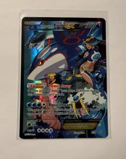 Pokemon TCG Team Aqua's Kyogre-EX Double Crisis Holo Card 6/34 - Image 2