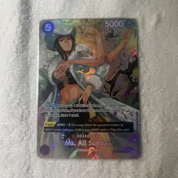 One Piece Card Game Ms. All Sunday OP04-064 Baroque Works Foil Trigger 5000 - Image 1