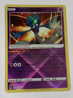 Radiant Gardevoir 069/196 Lost Origin Radiant Rare Holo Card Pokemon TCG NM/M - Image 3