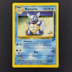 Wartortle #63/130 WotC Stamp Magazine Promo Vintage Pokemon TCG Base Set 2 Card - Image 1