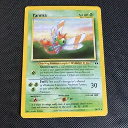 Pokemon TCG Yanma Card Neo Discovery Unlimited Non Holo Rare 36/75 - Image 1