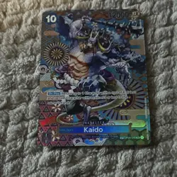 One Piece Card Game Kaido OP04-044 Foil Super Rare 12000 Power - Image 4
