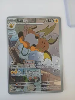 Pokemon TCG Raichu Holo 211/193 Illustration Card Paldea Evolved - Image 1