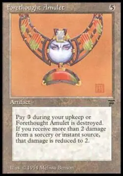 MTG English Forethought Amulet Light Play Normal Legends - Image 1