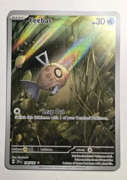 Feebas Surging Sparks #198/191 Illustration Rare Pokemon Card T1-1126 - Image 1