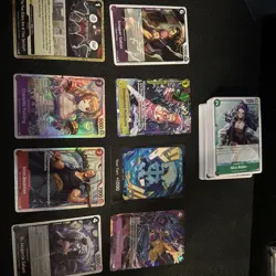 One Piece Lot VOL6 Box Pulls and Bulk Cards 2 Promos Law And Donquixto Rosinante - Image 1