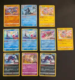Lot of 10 Stamped Promo's Pokemon Trading Cards - Lost Origin, Evolving Skies... - Image 1