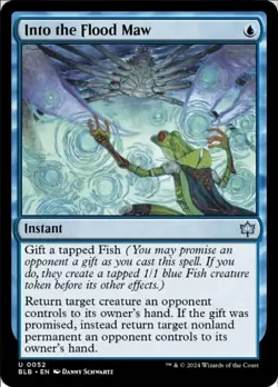 1 x Into the Flood Maw - Foil - Bloomburrow - NM-Mint - MTG - Image 1