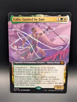 MTG - Calix, Guided by Fate - EXTENDED ART - Leg Enchantment Creature - MAT #165 - Image 1