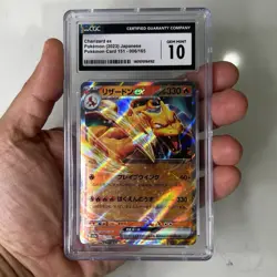 CGC 10 GEM MINT Japanese Pokemon 2023 Charizard ex 006/165 Pokemon 151 sv2a - Image 4