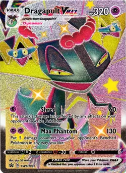 Pokemon TCG Dragapult VMAX SWSH097 Promo SWSH Black Star Pokemon NM - Image 1