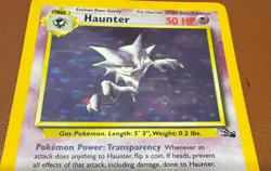 POKEMON TCG HAUNTER 6/62 RARE HOLO FOSSIL SET EXCELLENT NR MINT PACK TO FOLDER - Image 2