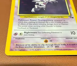 POKEMON TCG HAUNTER 6/62 RARE HOLO FOSSIL SET EXCELLENT NR MINT PACK TO FOLDER - Image 3