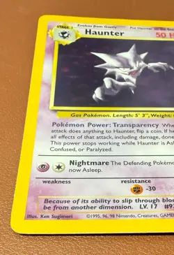 POKEMON TCG HAUNTER 6/62 RARE HOLO FOSSIL SET EXCELLENT NR MINT PACK TO FOLDER - Image 4