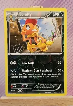 Pokemon TCG: Scrafty (Reverse Holo) 67/111 - Furious Fists - MP Condition - Image 1