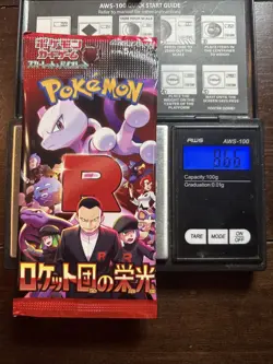 Heavy 8.66g Pokemon Sealed Glory Of Team Rocket Japanese Booster Pack - Image 1