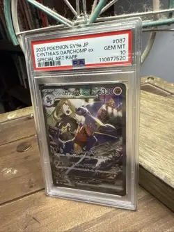 PSA 10-CYNTHIAS GARCHOMP EX 087/063 Sv9a Heat Wave Arena Holo (Jpn) Pokemon TCG - Image 2