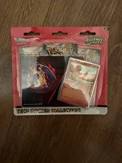 Pokemon Ascended Heroes Tech Sticker Pack Charmander NEW, SEALED, IN HAND - Image 1